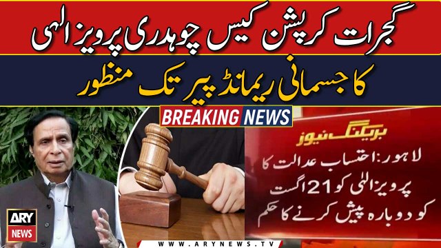 PTI's Parvez Elahi remanded to NAB custody