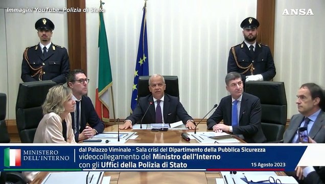 Ferragosto,?Piantedosi?alle forze di polizia: Grazie per l'impegno