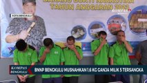 BNNP Bengkulu Musnahkan 1,6 Kilogram Ganja Milik 5 Tersangka
