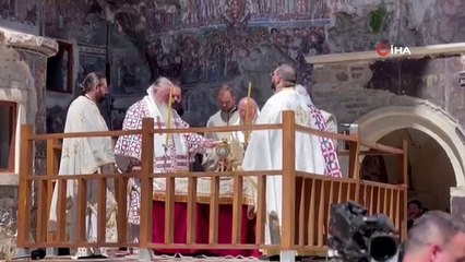 Sümela Manastırı'nda Meryem Ana Ayini Gerçekleştirildi