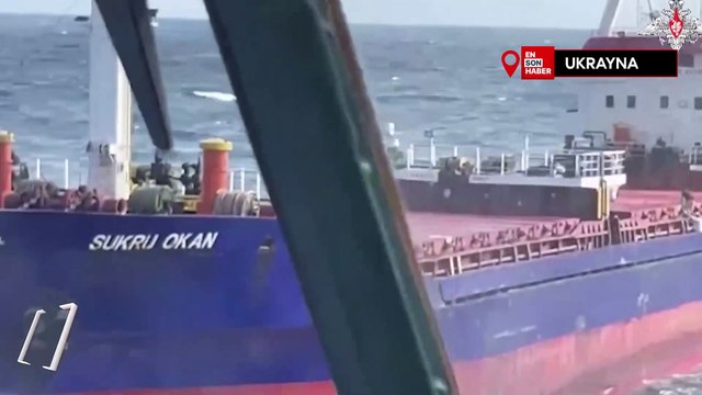 Rus askerlerinin 'Sukru Okan' gemisine düzenlediği baskın kamerada