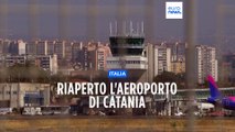 Eruzione dell'Etna, riaperto l'aeroporto di Catania