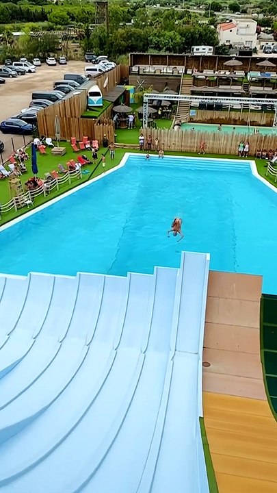 Wild Way To Ride A Waterslide