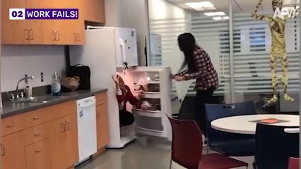 He's Having A Bad Day! Funniest Work Pranks & Fails