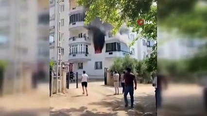 Kozan'da Bir Apartmanda Yangın Çıktı