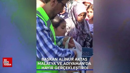 Alinur Aktaş, davadan kazandığı tazminatla deprem bölgelerinde döner ikram etti