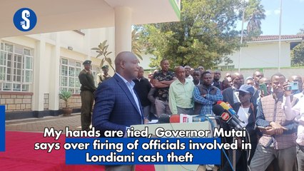 My hands are tied when it comes to firing officers involved in Londiani accident scam