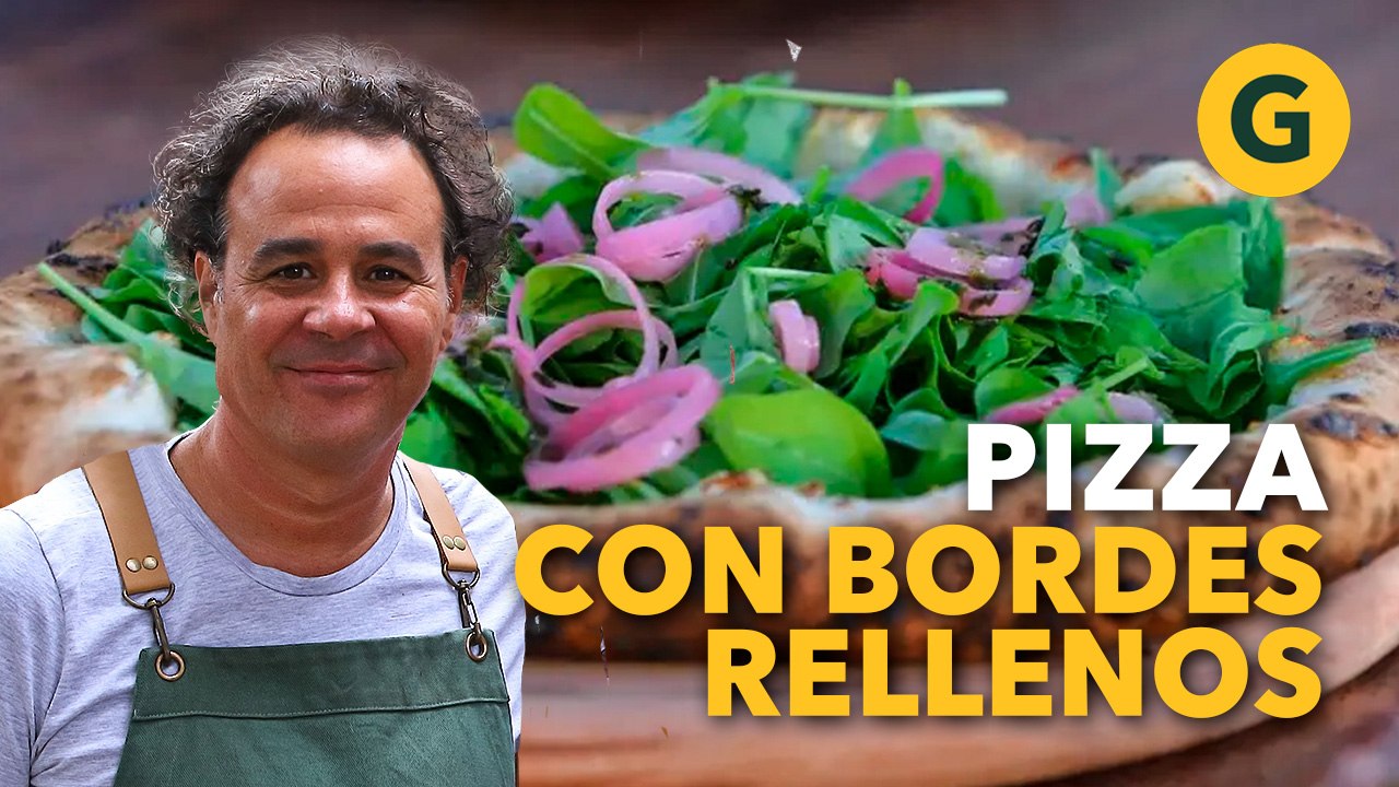 PIZZA con BORDE RELLENO al HORNO de BARRO: RECETA EN EL DÍA de los MAESTROS DE LA PIZZA  | El Gourmet