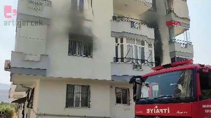 Adana'da 10 katlı binada yangın