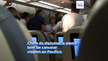 Problema técnico com avião deixa chefe da diplomacia alemã em terra