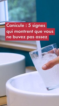 Canicule : 5 signes qui montrent que vous ne buvez pas assez