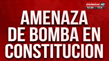 Evacuaron la estación Constitución por amenaza de bomba