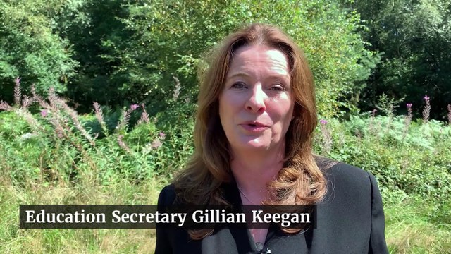 UK Education Secretary Gillian Keegan visits a Holiday Activities and Food club (HAF) in Hastings, East Sussex