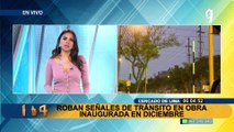 Cercado de Lima: reportan robo de señaléticas, solo dejan las varillas