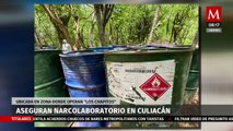 Aseguran narcolaboratorio de metanfetaminas en territorio de 'Los Chapitos', en Culiacán