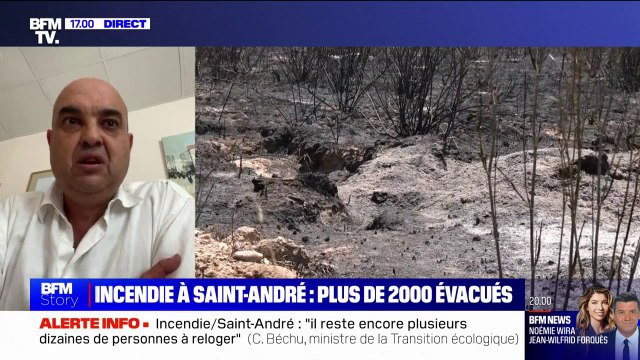 Incendie à Saint-André: Une quinzaine de maisons brûlées , selon le maire de la ville, Samuel Moli