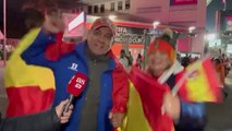 La afición española celebra el pase a la final
