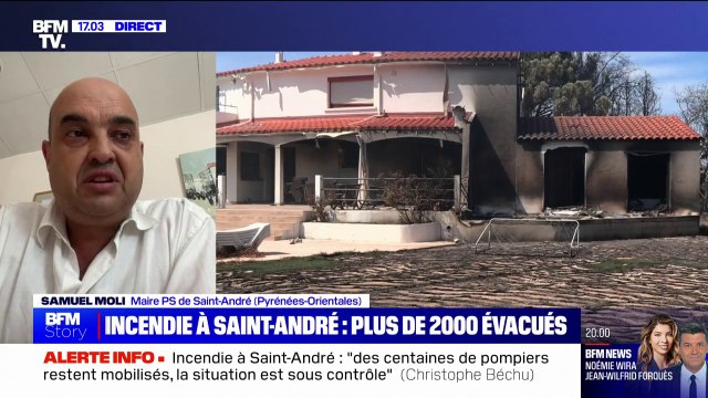 Incendie à Saint-André: C'est le cinquième incendie qu'on a dans ce secteur, ça éveille des doutes et des soupçons , pour le maire de la ville, Samuel Moli