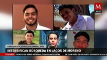 Familiares de jóvenes desaparecidos en Lagos de Moreno esperan declaración de la fiscalía