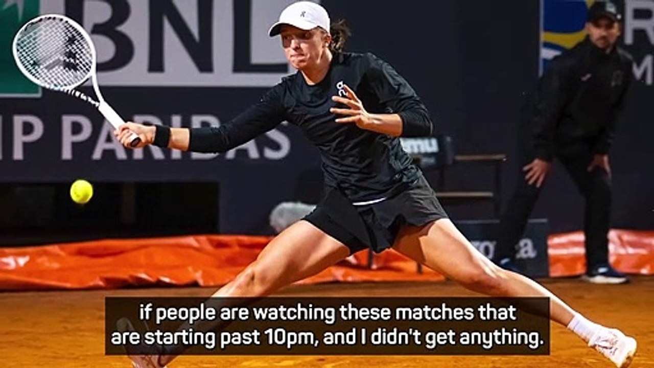 Swiatek slams WTA for 'crazy' scheduling