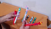 Unboxing and Review of 10 Colors ballpoint pens stationery creative pens gifts for students office stationery school