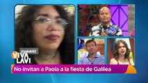 Paola Suárez expone no fue invitada a la fiesta de Galilea Montijo