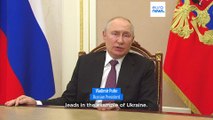 Russian president blames the West for the war in Ukraine