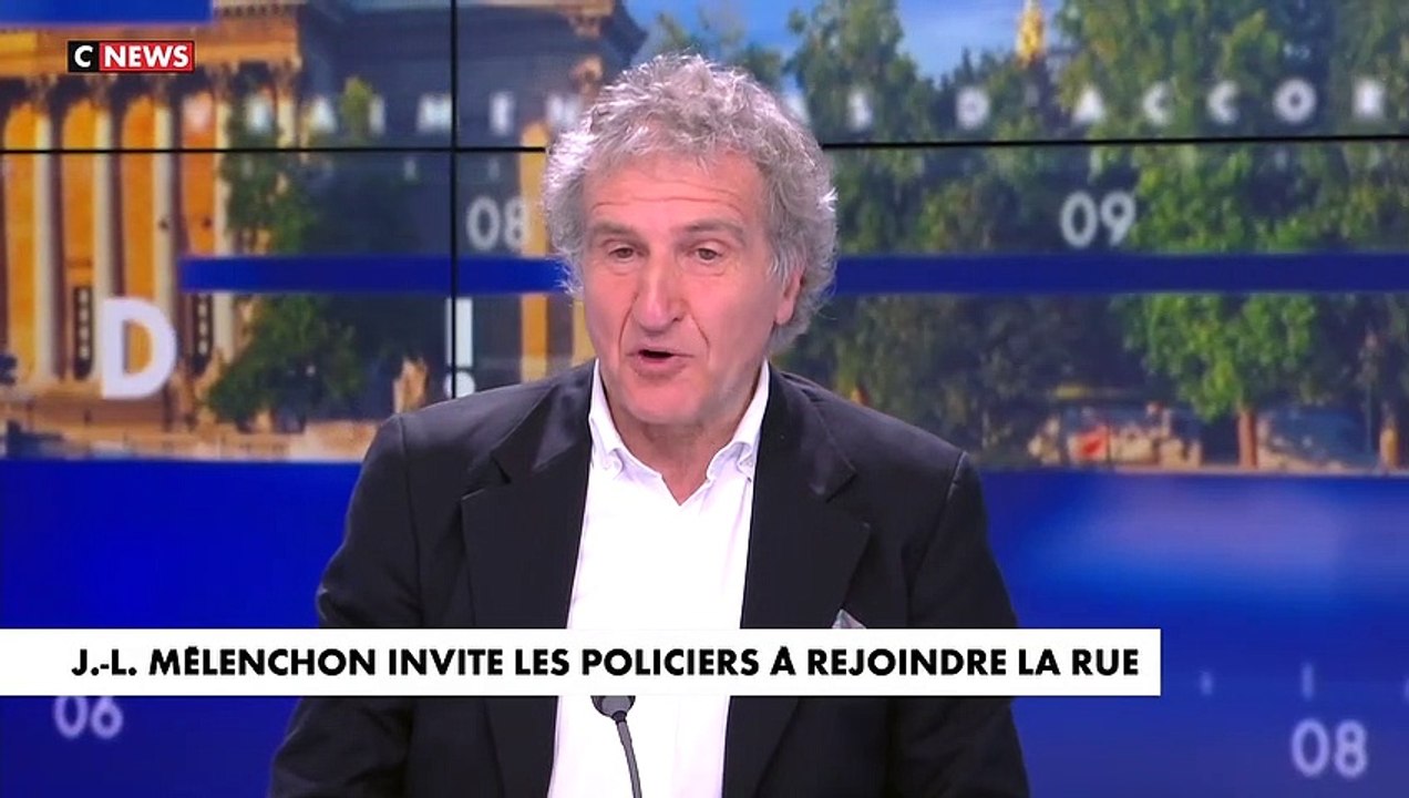 Gérard Leclerc   «Mélenchon est en contradiction. Il regarde à la fois le policier comme un ouvrier syndiqué et comme une brute qui réprime les ouvriers»