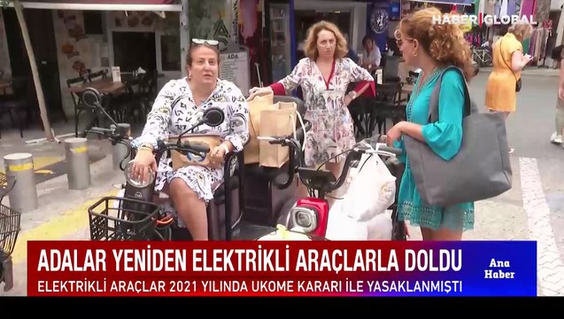 Yasak lafta kaldı! Adalar yeniden elektrikli araçlarla doldu
