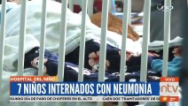 Neumonia, niños internados