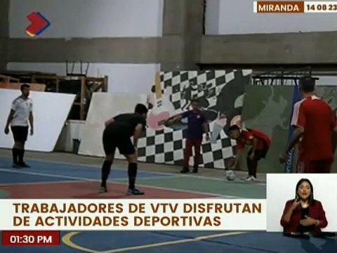 Trabajadores de VTV disfrutan de actividades deportivas y recreativas en su mes aniversario