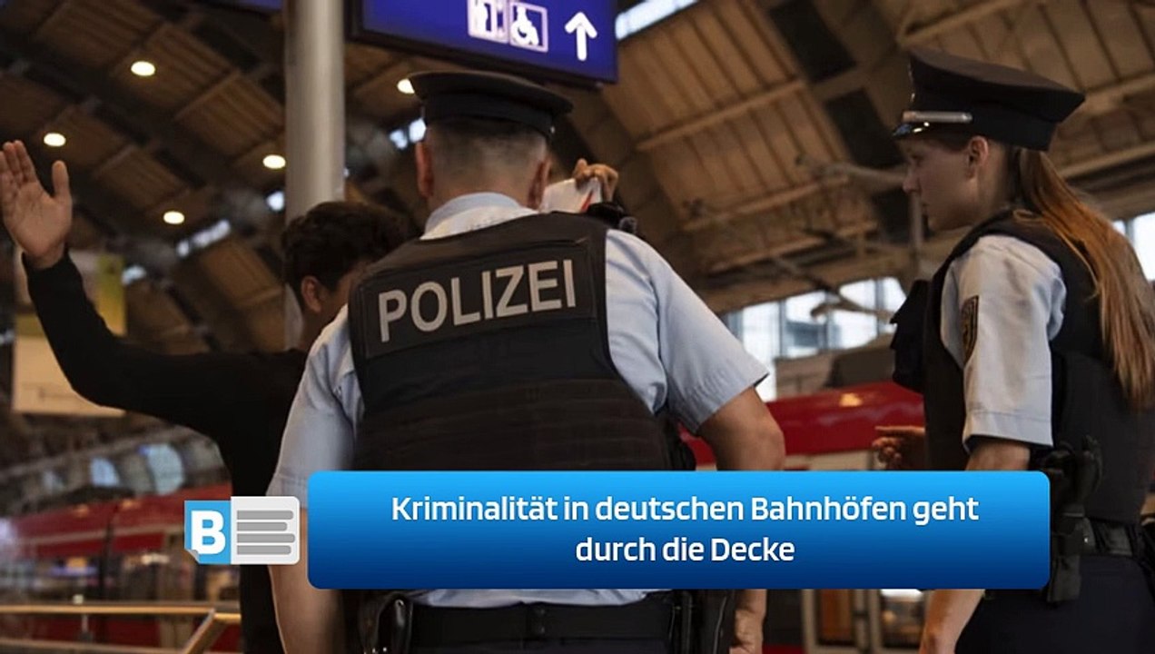 Kriminalität in deutschen Bahnhöfen geht durch die Decke