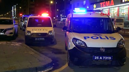 Une bagarre a éclaté à l'intérieur et à l'extérieur du palais de justice après l'affaire de la fusillade sur le lieu de travail à Erzurum.