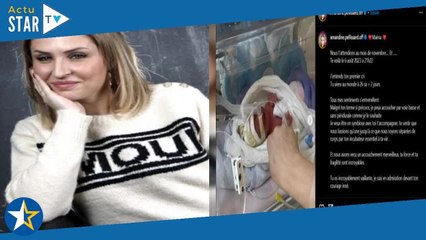 Amandine Pellissard  critiquée après la naissance de sa fille grande prématurée, elle sort du silen