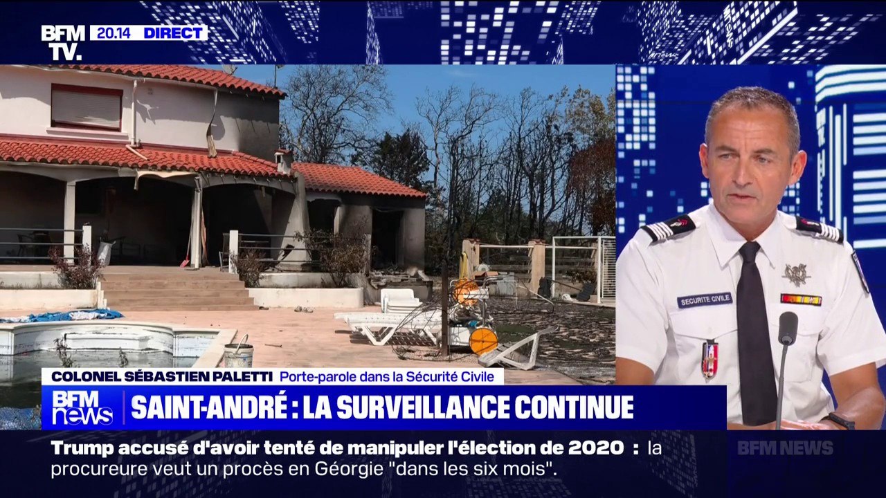 Incendie à Saint-André: "350 sapeurs-pompiers issus de la zone Sud sont venus épauler les sapeurs-pompiers des Pyrénées-Orientales", indique le porte-parole de la Sécurité Civile