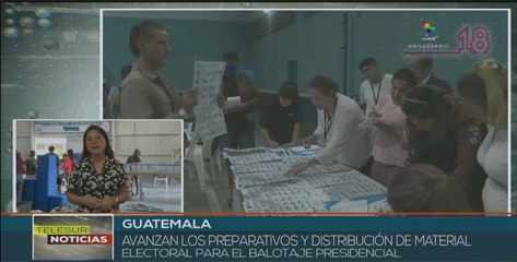 Download Video: Guatemala reporta 60% de material electoral distribuido para balotaje presidencial