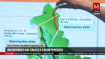 Incrementan cruces fronterizos en el Puente Colombia de Nuevo León