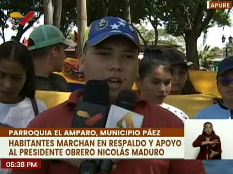 Apure | Habitantes del mcpio. Páez marcha en respaldo al Pdte. Maduro