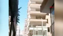 Şanlıurfa'da depremden hasar gören 7 katlı bina yıkıldı