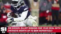 Patriots Sign Three-Time Pro Bowl RB Ezekiel Elliott