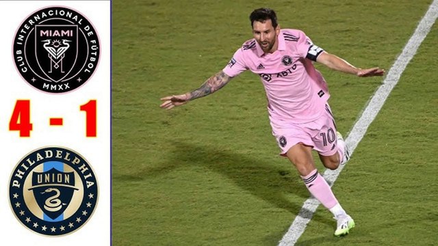 Inter Miami vs Philadelphia 4-1 All Goals & Highlights Semi Final Leagues Cup 2023