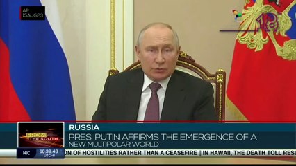 Russian president Vladimir Putin stated that a new multipolar world is emerging