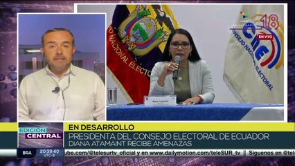 Edición Central 19:30: En Ecuador amenazan de muerte a la pdta. del CNE