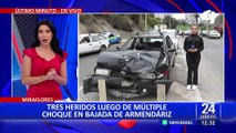 Miraflores: tres heridos deja accidente de tránsito en la bajada Armendáriz