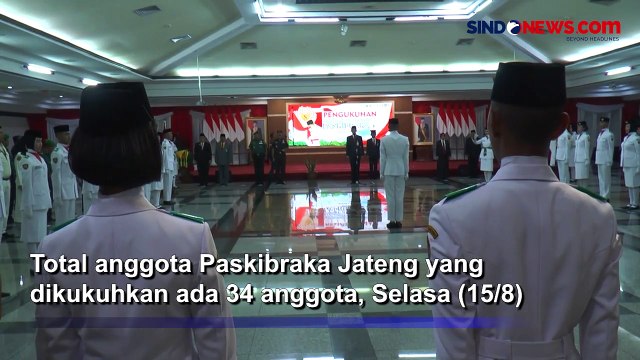 Momen Bacapres Partai Perindo Ganjar Pranowo Kukuhkan 34 Anggota Paskibraka Jateng