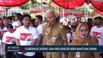 Ganjar Pranowo dan Influencer Beri Bantuan Alat Tulis untuk Siswa