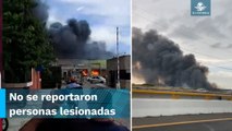 Arrasa impactante incendio con dos empresas en parque industrial de Mérida, Yucatán