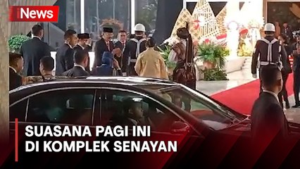 Presiden Jokowi dengan Baju Adat Tiba di Senayan, Ikuti Rapat Tahunan MPR/DPR