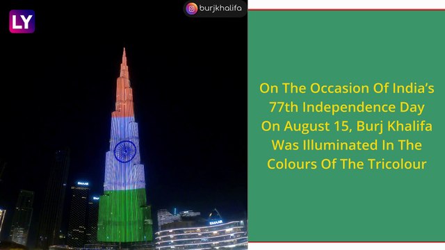 Tiranga On Burj Khalifa: World’s Tallest Building Lits Up In Tricolour On India’s 77th Independence Day