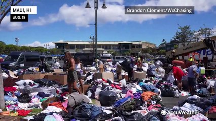 Download Video: Survivors of Maui wildfires demand answers as they work to provide for each other